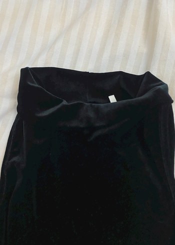 Kadife koton balıkçı yaka bluz - Görsel 3