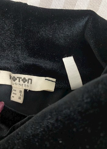 Kadife koton balıkçı yaka bluz - Görsel 2