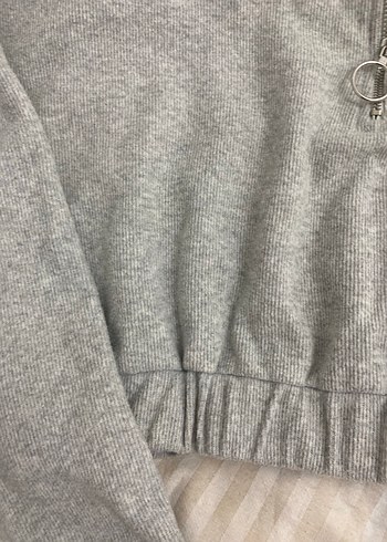 2 li koton crop sweatshirt - Görsel 4