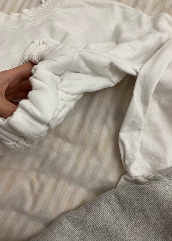 2 li koton crop sweatshirt - Görsel 8