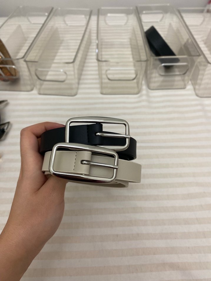 İkili Minimalist Kadın Deri Kemer Seti - Görsel 5