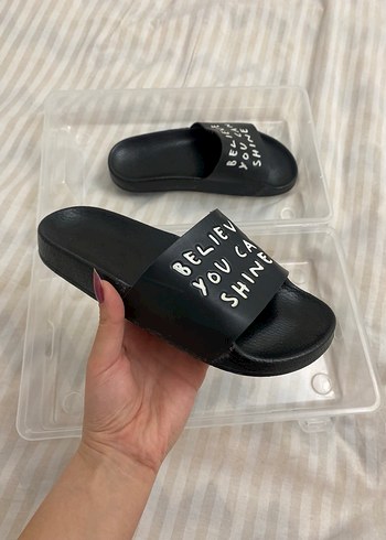 Kadın Siyah Platform Toka Detaylı Terlik - Görsel 8