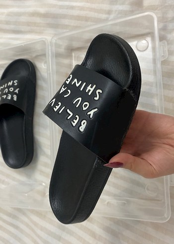 Kadın Siyah Platform Toka Detaylı Terlik - Görsel 3