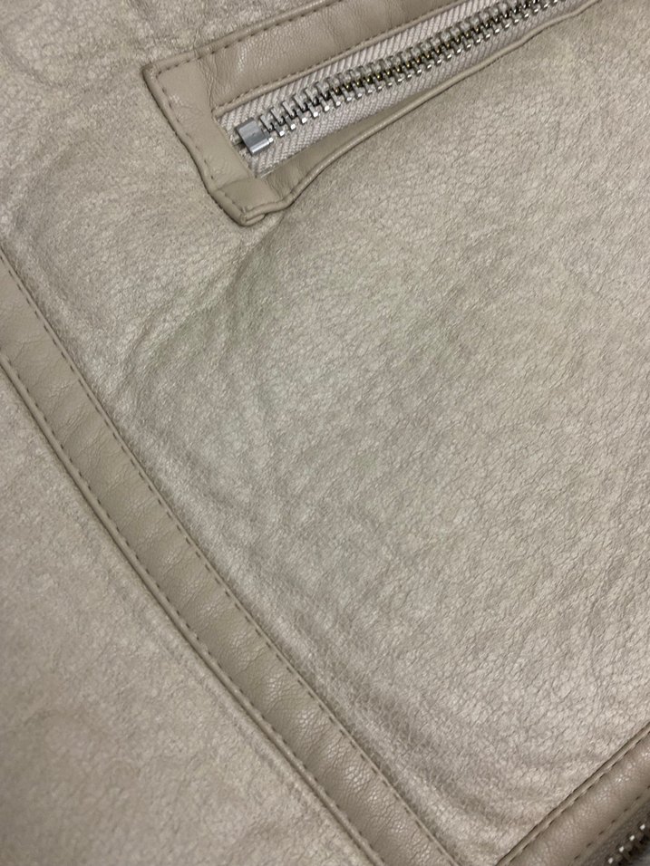 Stradivarius bej Süet Kürklü Kadın Ceket - Görsel 5