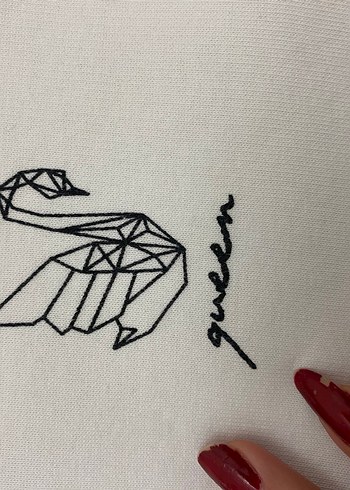 Koton kuğulu sweatshırt - Görsel 2