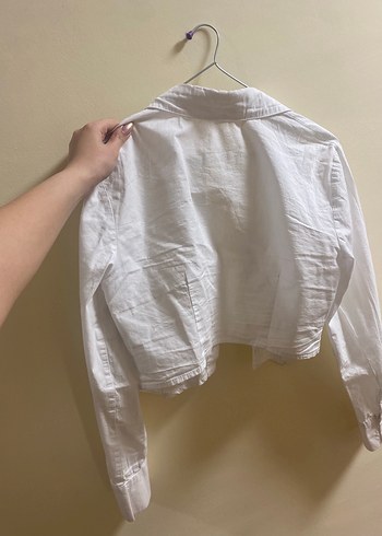 Koton beyaz korse gömlek - Görsel 6
