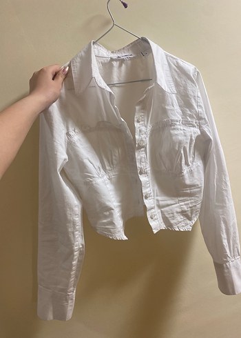 Koton beyaz korse gömlek - Görsel 2