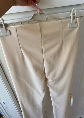 Bershka Kadın Bej Midi Kumaş Pantolon