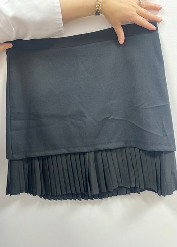 Koton Siyah Pilili Mini Kadın Etek