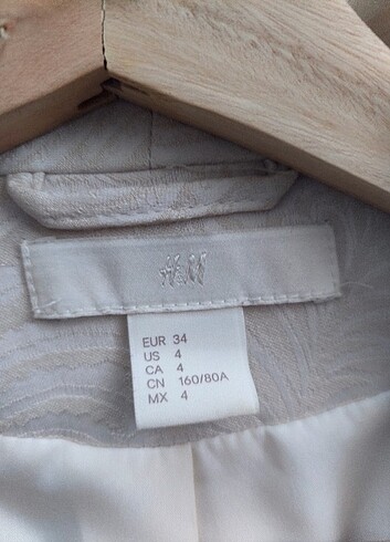 xs Beden beyaz Renk Blazer Ceket