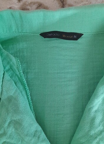 m Beden yeşil Renk Bayan yazlık gömlek 