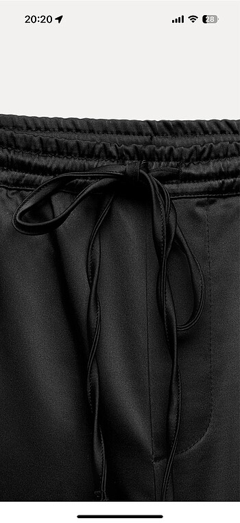 Zara Zara yanları şeritli saten pantolon