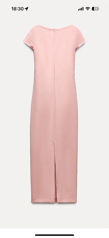 Zara Zara pembe elbise