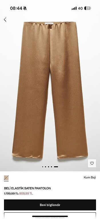 Mango Mango saten pantolon