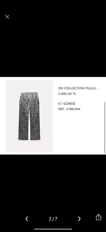 Zara Zara pullu pantolon