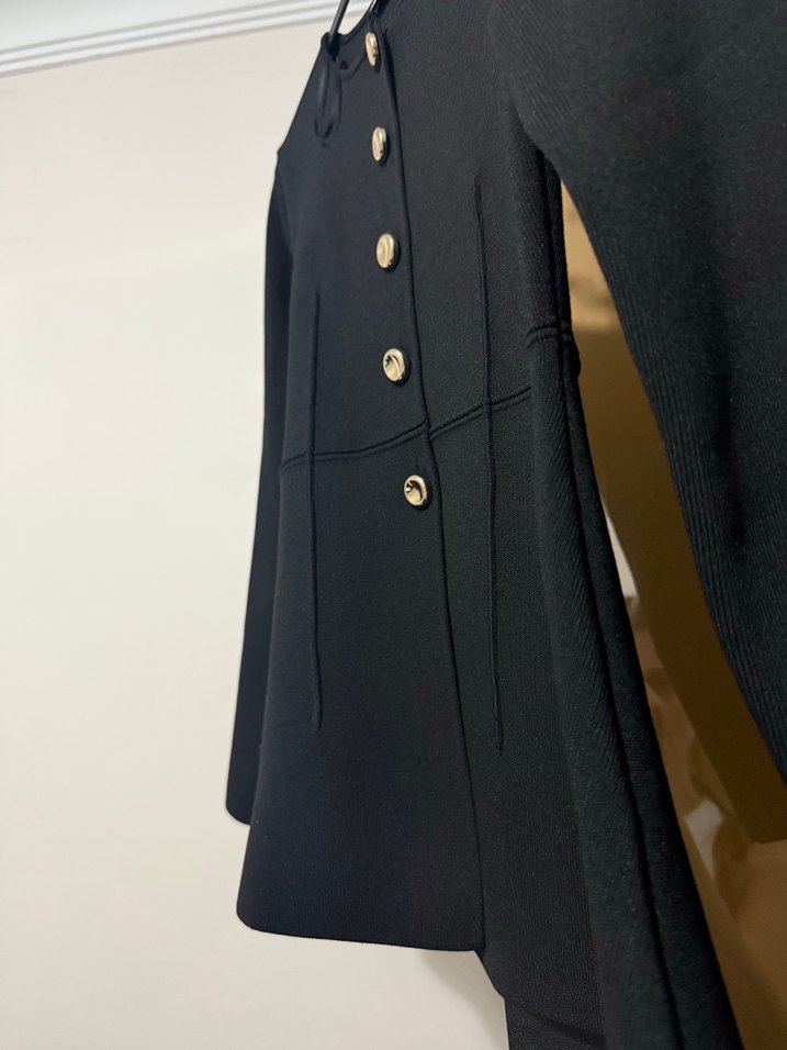 Düğmeli Siyah Zara ceket - Görsel 2