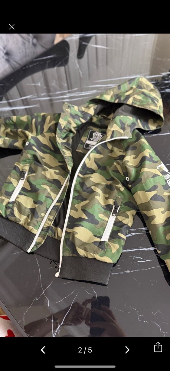 Kamuflaj Desenli Erkek Çocuk Ceket - Görsel 2