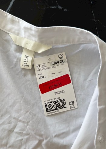 Nakışlı Fırfırlı Keten kısa kol gömlek - Görsel 2