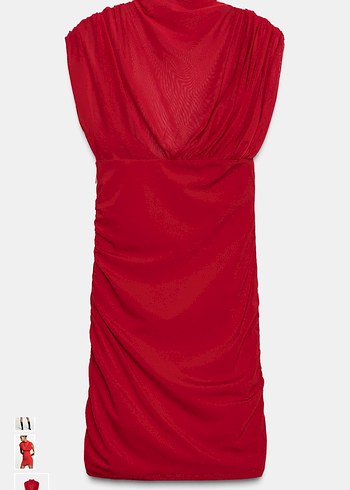 Zara kısa elbise - Görsel 4