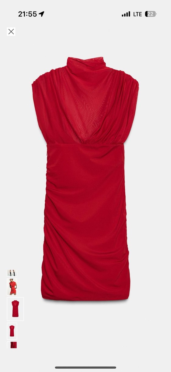 Zara kısa elbise - Görsel 4