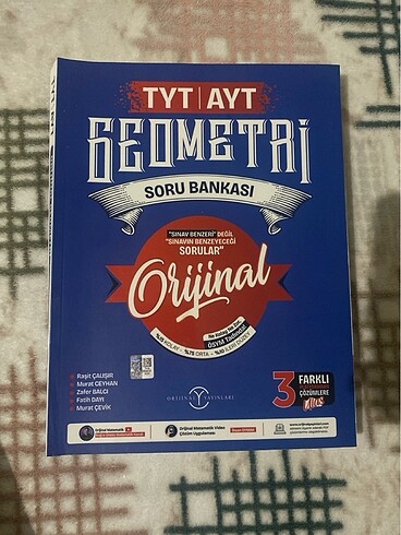 Orijinal yayınları tyt ayt geometri soru bankası