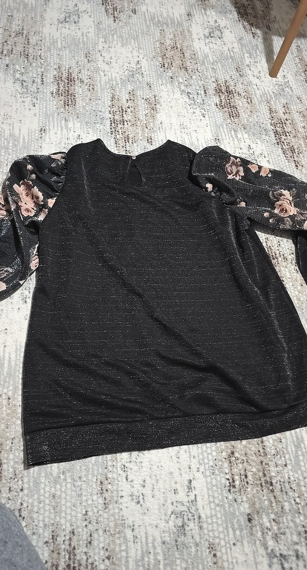 Büyük beden kadın şık bluz 52 beden - Görsel 2