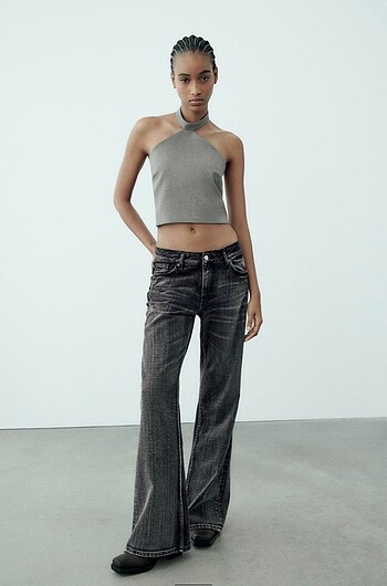 Zara Halter Yaka Bluz - Görsel 2