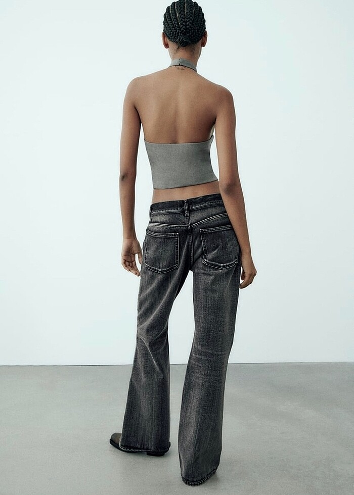 Zara Halter Yaka Bluz - Görsel 3