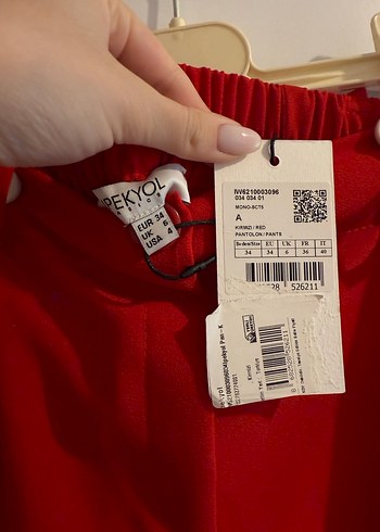 İpekyol Kırmızı Pantolon - Görsel 4