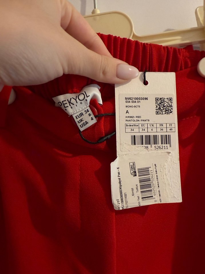 İpekyol Kırmızı Pantolon - Görsel 4