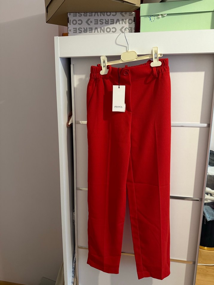 İpekyol Kırmızı Pantolon - Görsel 2