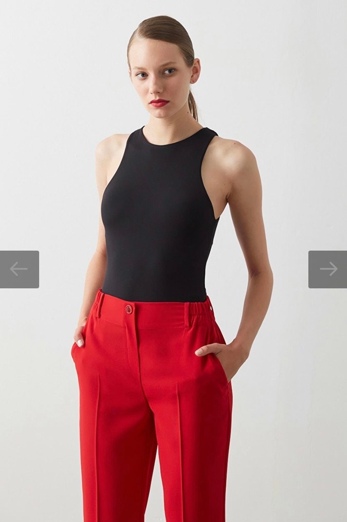 İpekyol Kırmızı Pantolon - Görsel 3