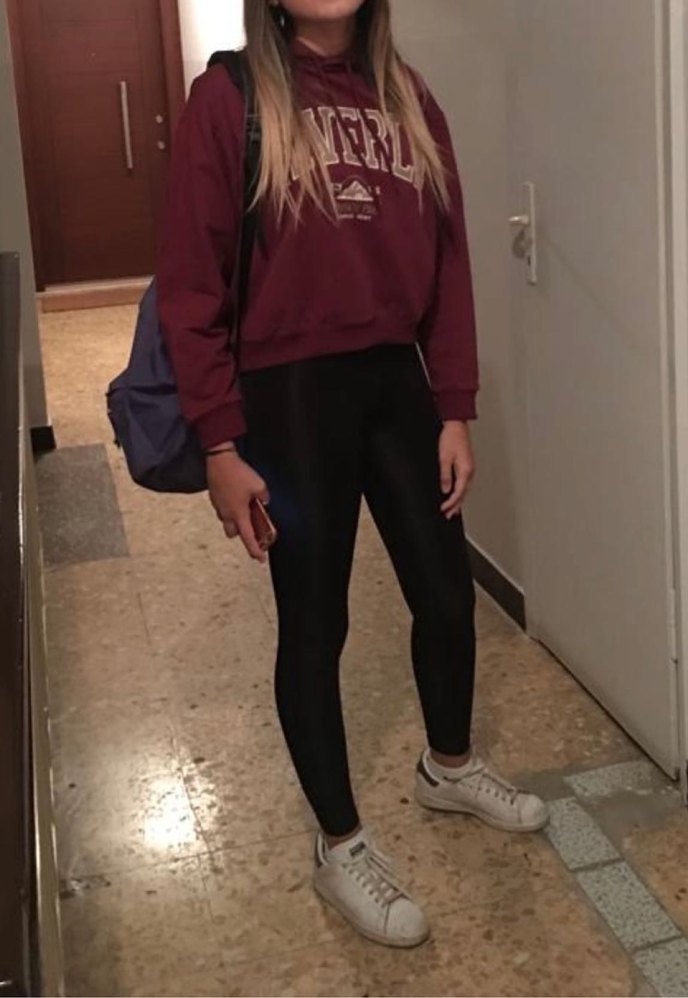 Bordo Kapüşonlu Sweatshirt - Görsel 4