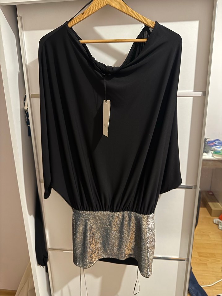 Siyah Zara Mini Elbise - Görsel 2