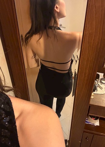 Zara Pullu Sırt Dekolteli Top - Görsel 4