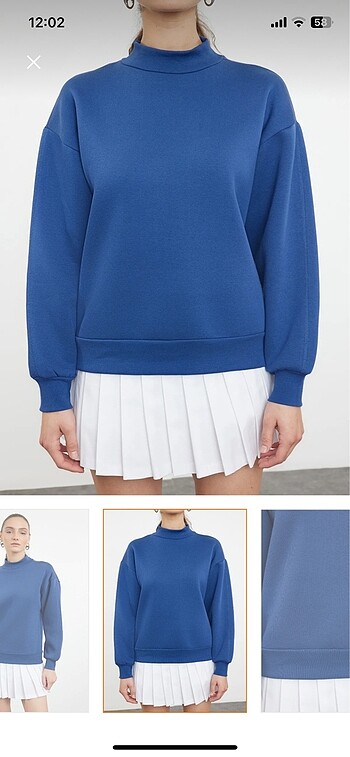 Trendyol & Milla mavi sweat