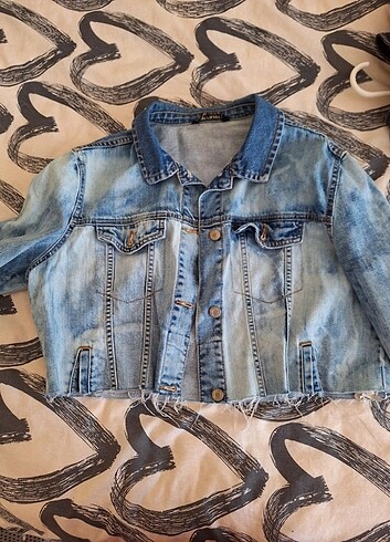LC Waikiki BATİK DESEN CROP KOT CEKET