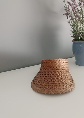 Rattan Hasır Vizör Kadın Şapka