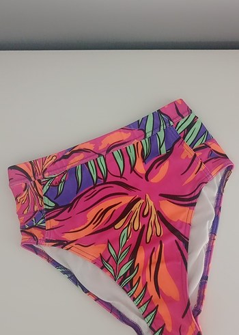 Decathlon Renkli Batik Desenli Kadın Bikini Altı