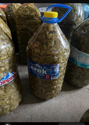 Şeffaf Plastik Gıda Kabında boğa mendık 5 litrelik