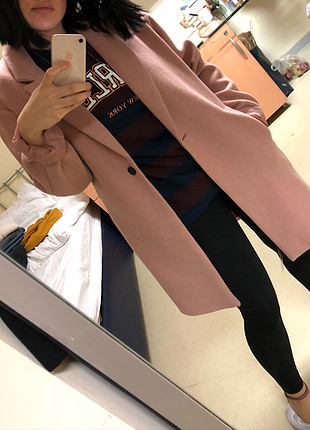 Pull and Bear Pull And Bear Kaşe Kaban