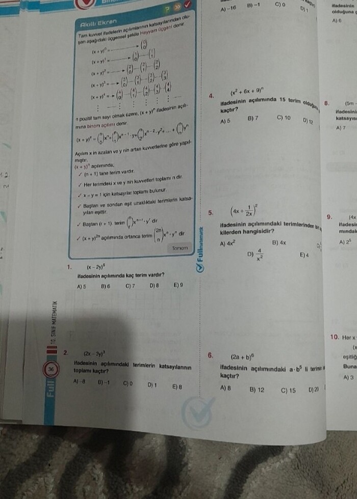 FULL YAYINLARI 10.SINIF MATEMATIK  - Görsel 3
