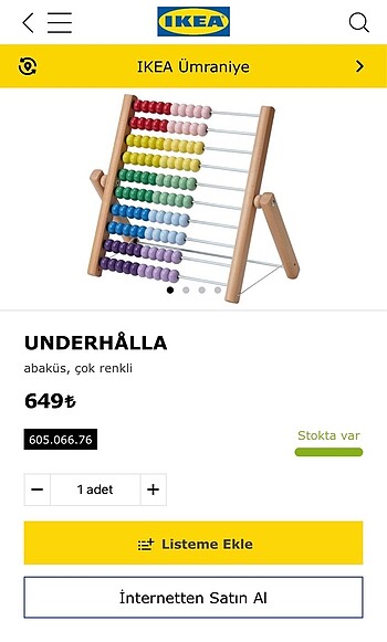 Ikea İkea çocuk abaküs
