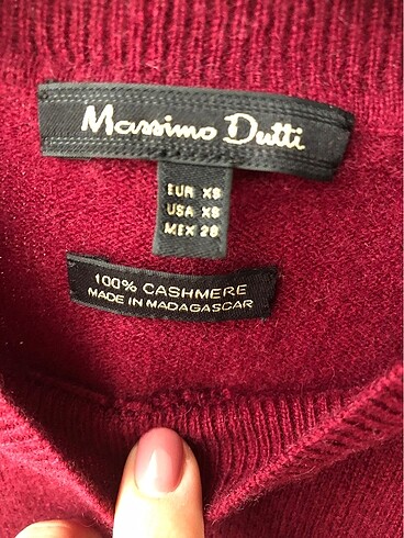 Massimo Dutti Saf kaşmir kazak