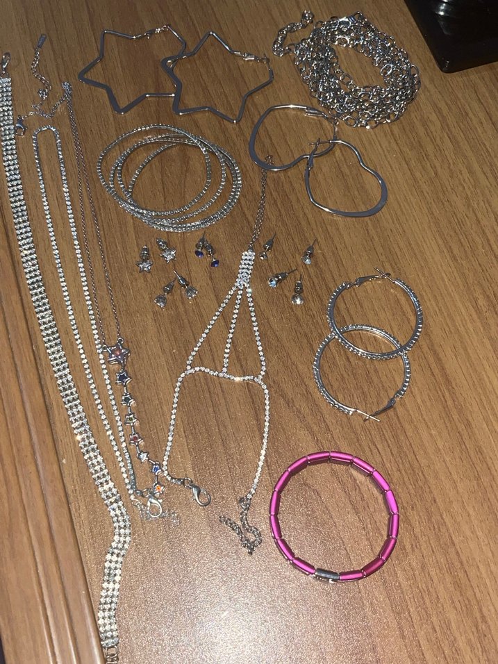 Gri Zincir Detaylı Bohem Kadın Takı Seti - Görsel 2