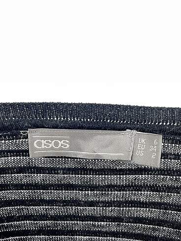34 Beden siyah Renk Asos Kısa Elbise %70 İndirimli.