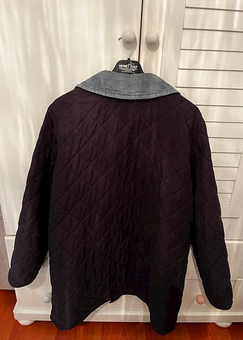 Bordo Düğmeli Midi Erkek Mont - Görsel 2