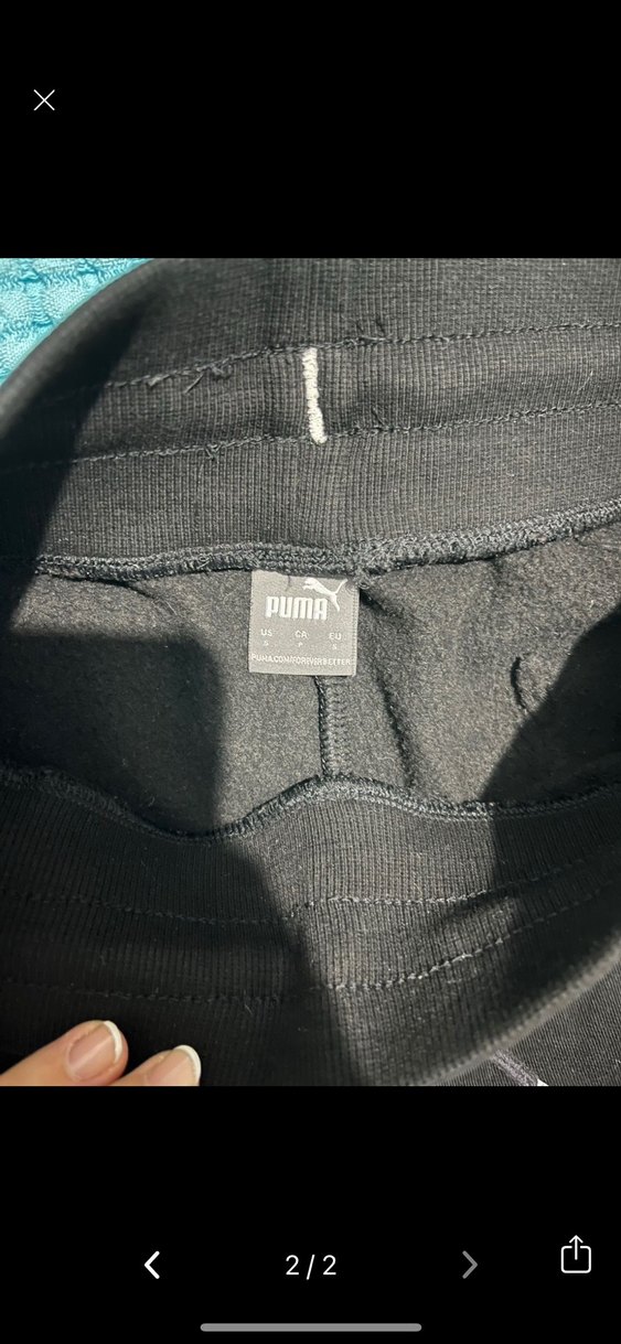 Puma Siyah Rahat Kesim Eşofman Altı - Görsel 2