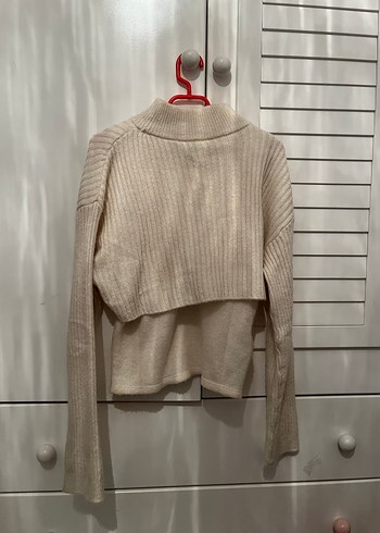 Mango Beyaz Boğazlı Triko Kadın Kazak - Görsel 3