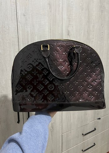 Parlak LV Kadın Deri Çanta - Görsel 5